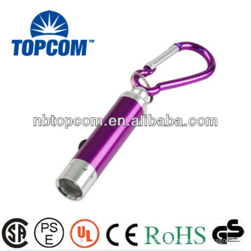 Aluminium mini LED Torch Carabiner